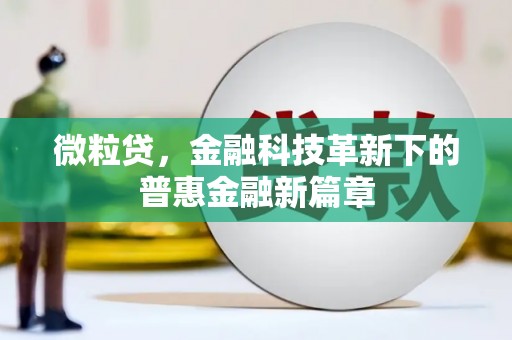 弋阳微粒贷，金融科技革新下的普惠金融新篇章