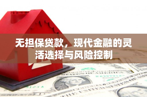 浦东无担保贷款，现代金融的灵活选择与风险控制