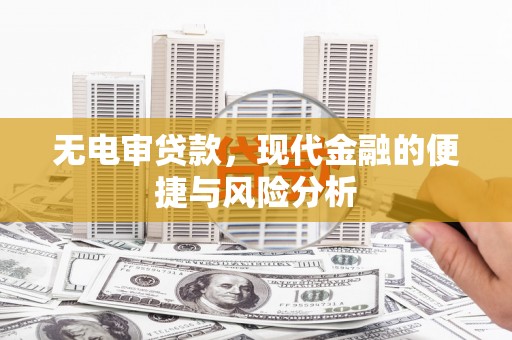 东营无电审贷款，现代金融的便捷与风险分析