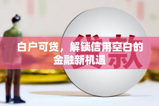旺苍白户可贷，解锁信用空白的金融新机遇