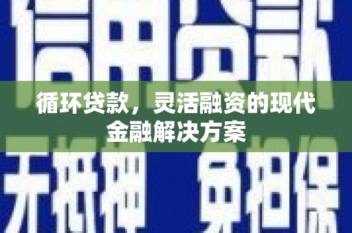 阳东循环贷款，灵活融资的现代金融解决方案