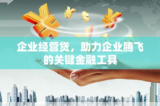 水上企业经营贷，助力企业腾飞的关键金融工具