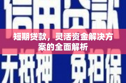 威海短期贷款，灵活资金解决方案的全面解析