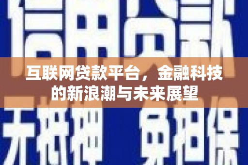 岱岳互联网贷款平台，金融科技的新浪潮与未来展望