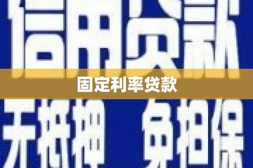 吴忠固定利率贷款